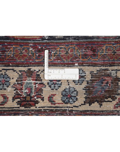 Tappeto Mashad Persia marrone blu 347x487