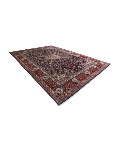 Tappeto Mashad Persia grigio beige 346x503