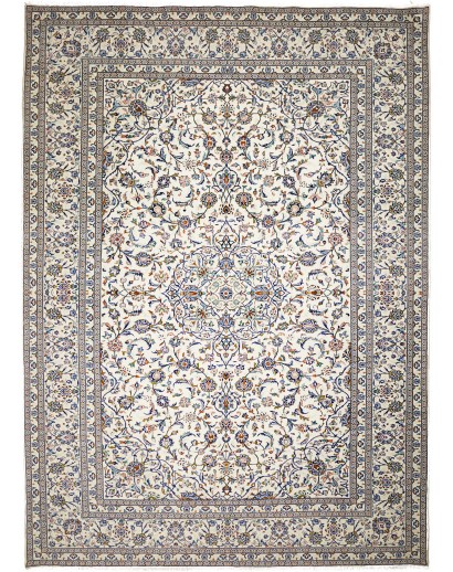 Tappeto Kashan Persia bianco azzurro 300x410