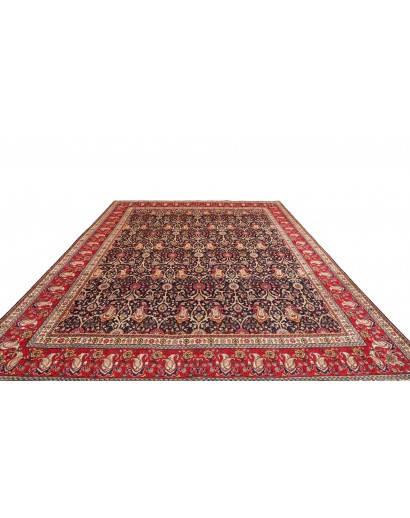 Tappeto Tabriz Persia marrone giallo 300x387