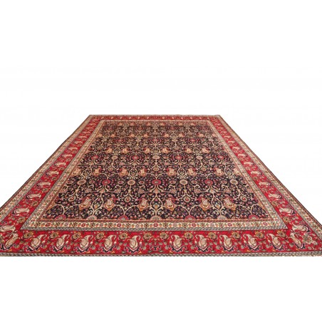 Tappeto Tabriz Persia marrone giallo 300x387