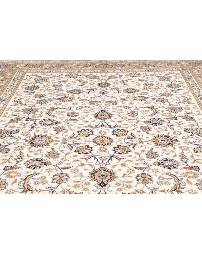 Tappeto Kashan Persia bianco 280x383