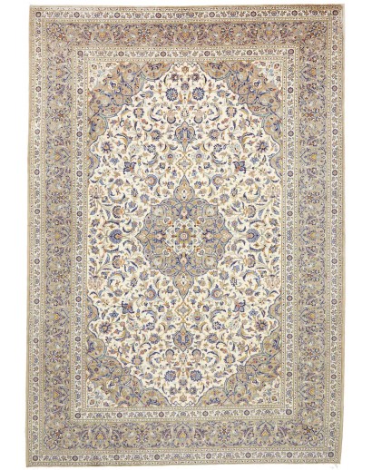 Tappeto Kashan Persia beige marrone 252x367