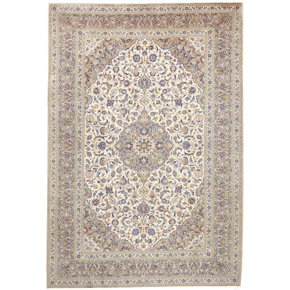 Tappeto Kashan Persia beige marrone 252x367