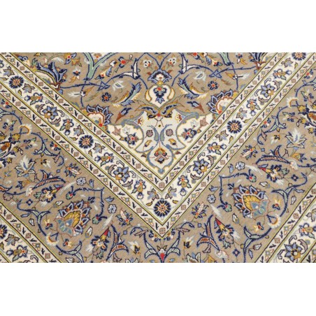 Tappeto Kashan Persia beige marrone 252x367