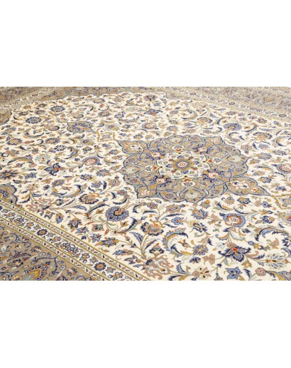 Tappeto Kashan Persia beige marrone 252x367