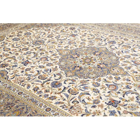 Tappeto Kashan Persia beige marrone 252x367