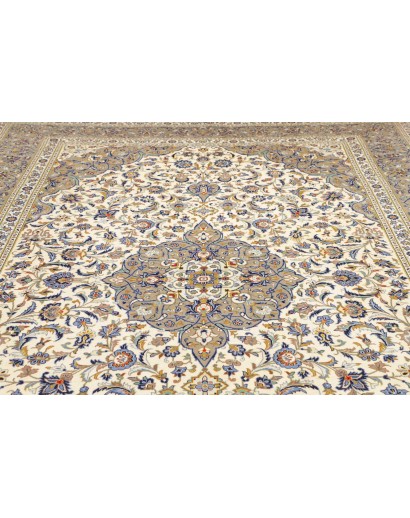 Tappeto Kashan Persia beige marrone 252x367