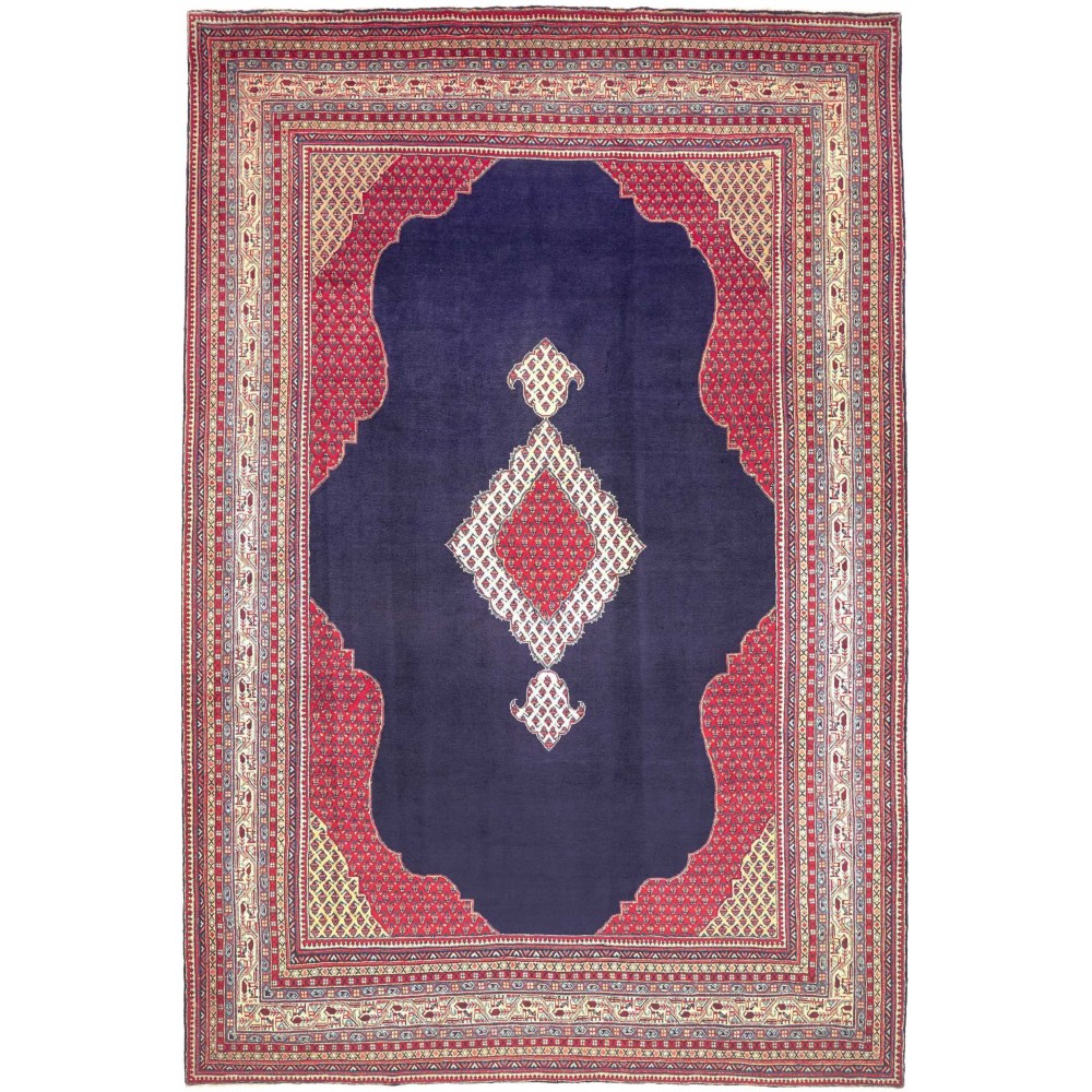Tappeto Sarough Persia azzurro bianco 262x395