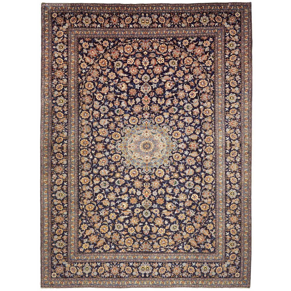 Tappeto Kashan Persia bianco grigio 305x412