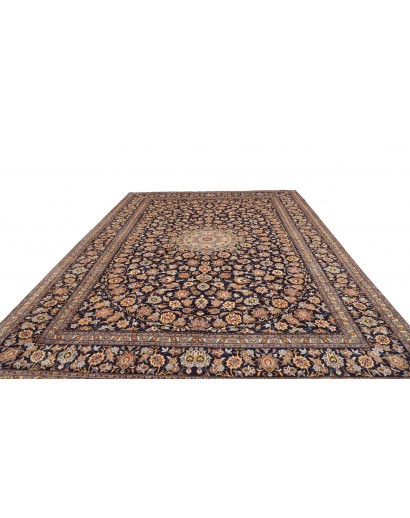 Tappeto Kashan Persia bianco grigio 305x412