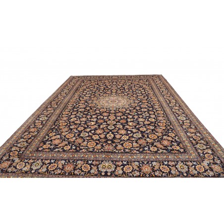 Tappeto Kashan Persia bianco grigio 305x412