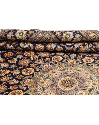 Tappeto Kashan Persia bianco grigio 305x412