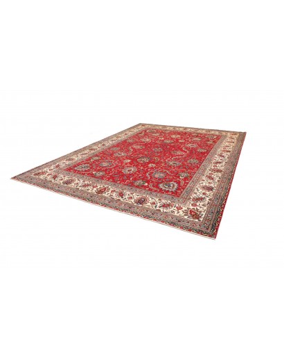 Tappeto Tabriz Persia marrone giallo 300x385