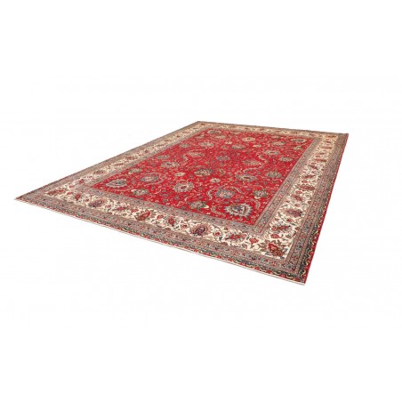 Tappeto Tabriz Persia marrone giallo 300x385