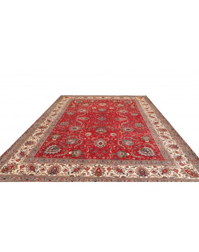 Tappeto Tabriz Persia marrone giallo 300x385