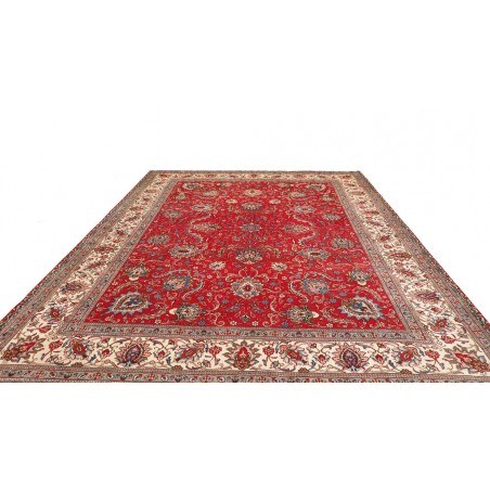 Tappeto Tabriz Persia marrone giallo 300x385