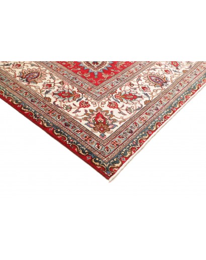 Tappeto Tabriz Persia marrone giallo 300x385