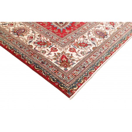 Tappeto Tabriz Persia marrone giallo 300x385