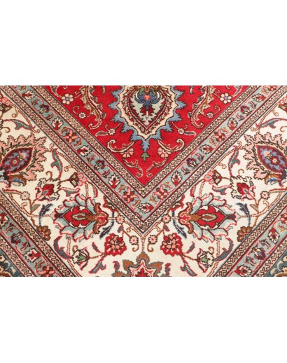 Tappeto Tabriz Persia marrone giallo 300x385