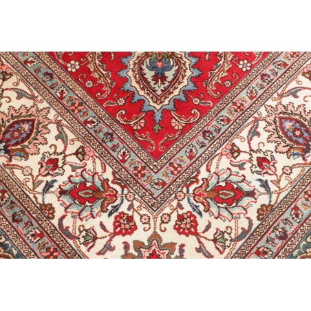 Tappeto Tabriz Persia marrone giallo 300x385