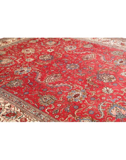 Tappeto Tabriz Persia marrone giallo 300x385