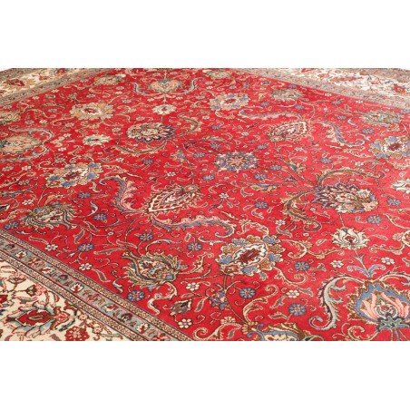 Tappeto Tabriz Persia marrone giallo 300x385