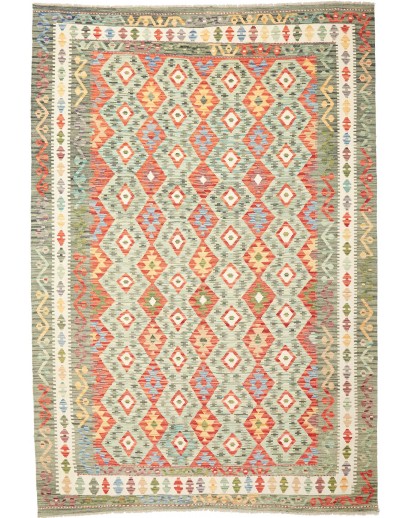 Tappeto Kilim Afghanistan marrone beige 202x294