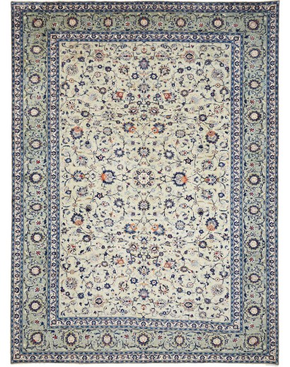 Tappeto Kashan Persia beige grigio 305x410