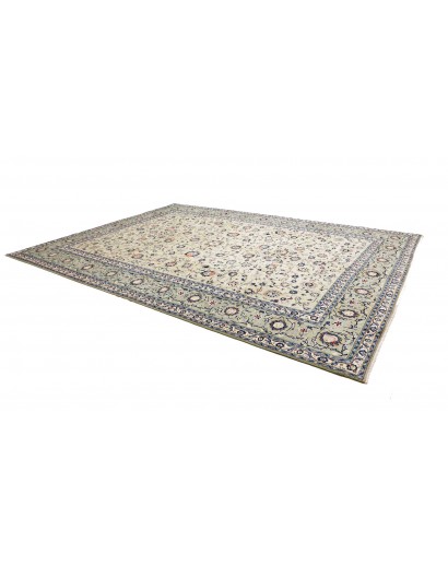 Tappeto Kashan Persia beige grigio 305x410