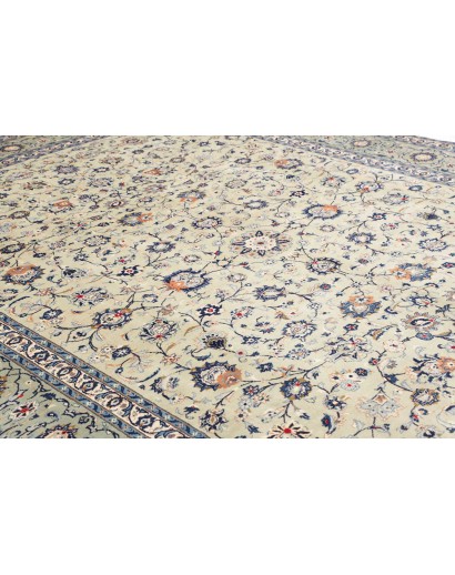 Tappeto Kashan Persia beige grigio 305x410