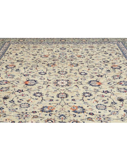 Tappeto Kashan Persia beige grigio 305x410