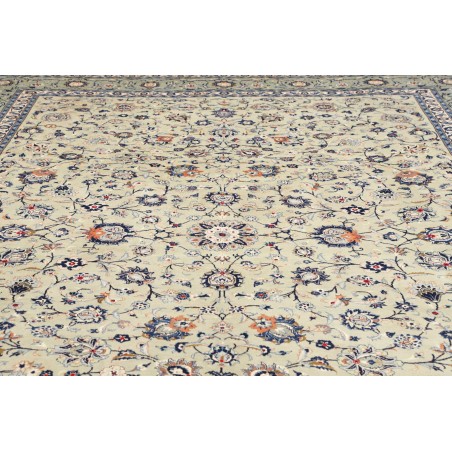 Tappeto Kashan Persia beige grigio 305x410