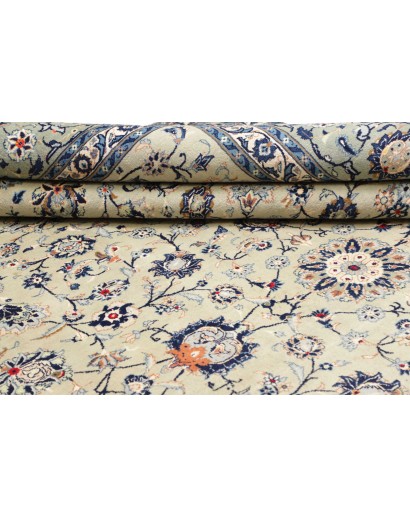 Tappeto Kashan Persia beige grigio 305x410