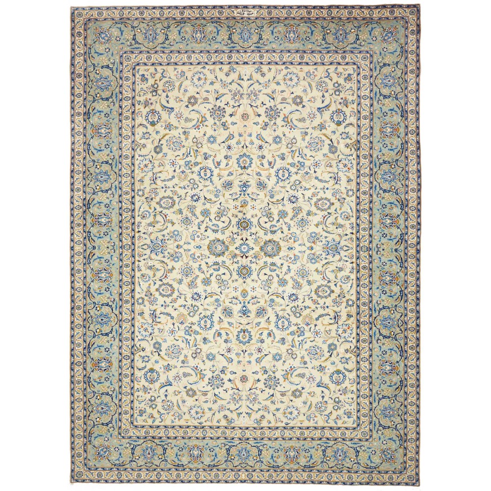 Tappeto Kashan Persia beige grigio 292x400