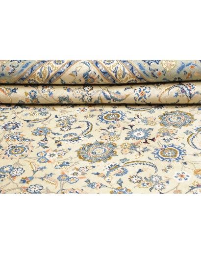 Tappeto Kashan Persia beige grigio 292x400