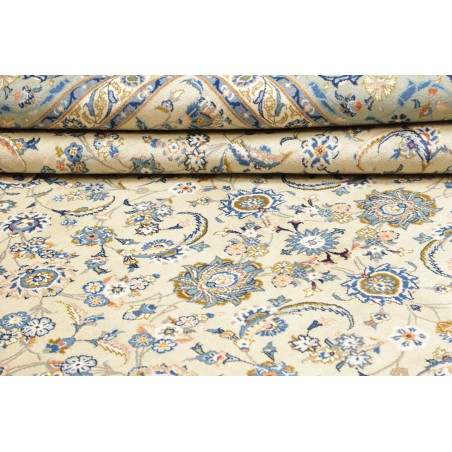 Tappeto Kashan Persia beige grigio 292x400