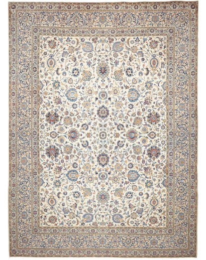 Tappeto Kashan Persia beige grigio 322x435