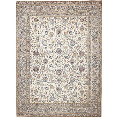 Tappeto Kashan Persia beige grigio 322x435