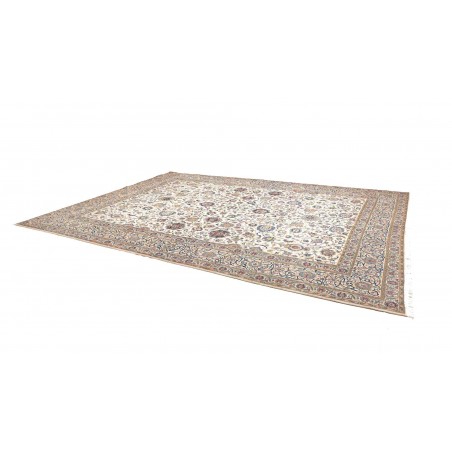 Tappeto Kashan Persia beige grigio 322x435