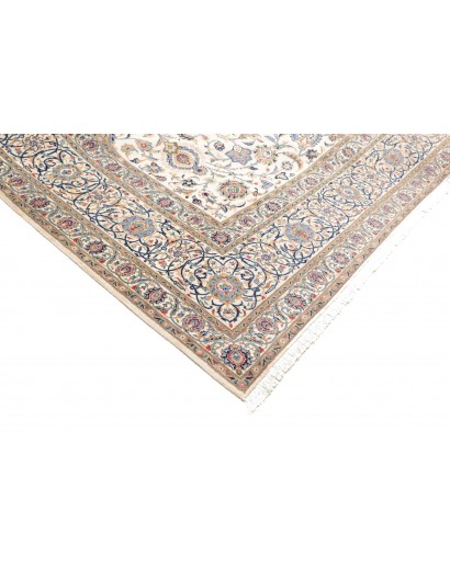 Tappeto Kashan Persia beige grigio 322x435