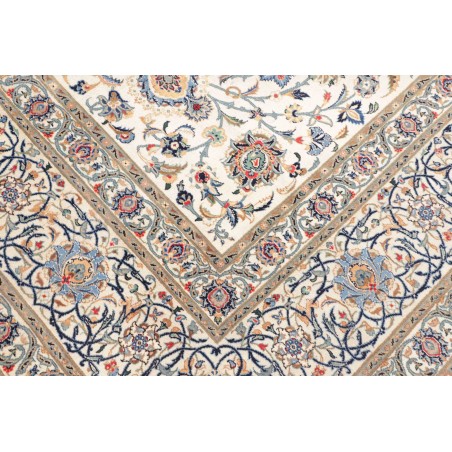 Tappeto Kashan Persia beige grigio 322x435