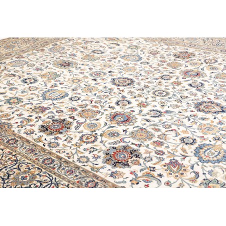 Tappeto Kashan Persia beige grigio 322x435