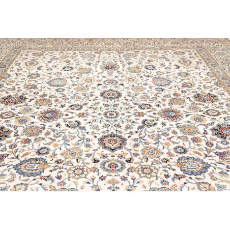 Tappeto Kashan Persia beige grigio 322x435