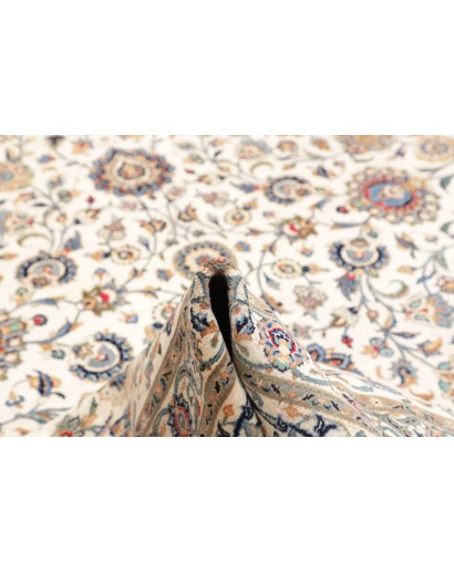 Tappeto Kashan Persia beige grigio 322x435