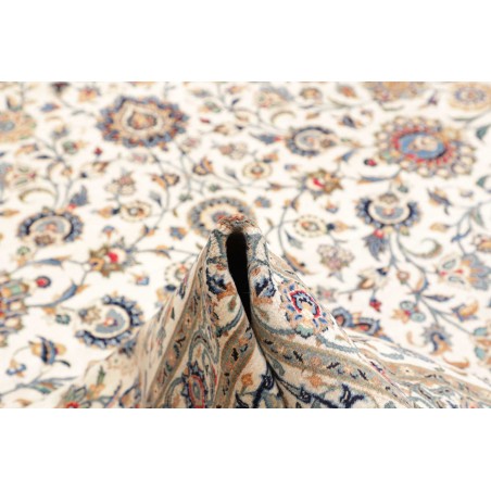 Tappeto Kashan Persia beige grigio 322x435