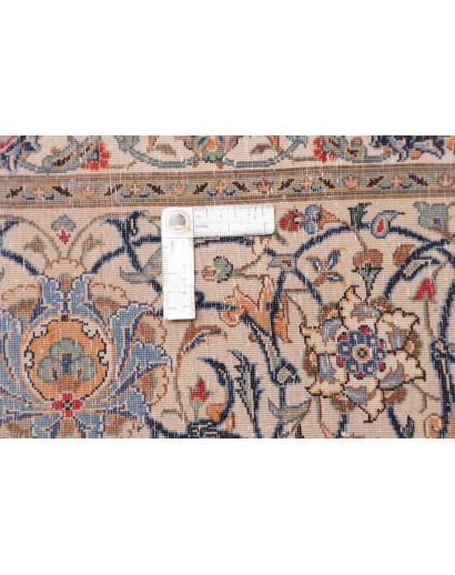 Tappeto Kashan Persia beige grigio 322x435