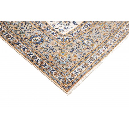 Tappeto Kashan Persia beige grigio 306x430