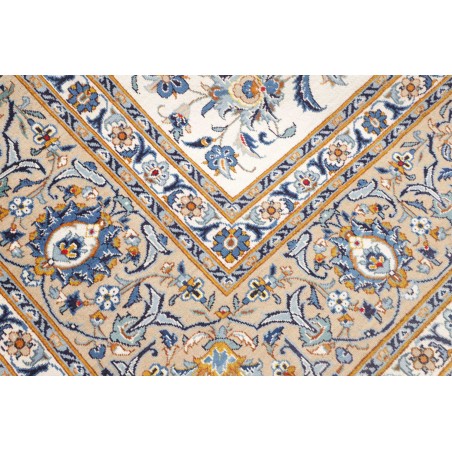 Tappeto Kashan Persia beige grigio 306x430