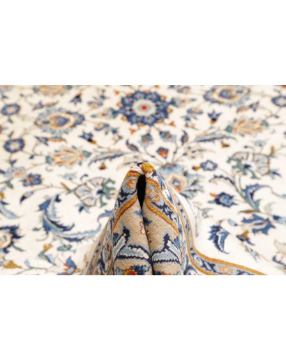 Tappeto Kashan Persia beige grigio 306x430